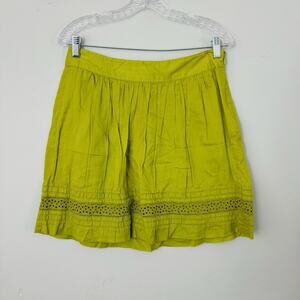 Ann Taylor Loft Green Short Flare Skirt Women’s Size 4 Petite